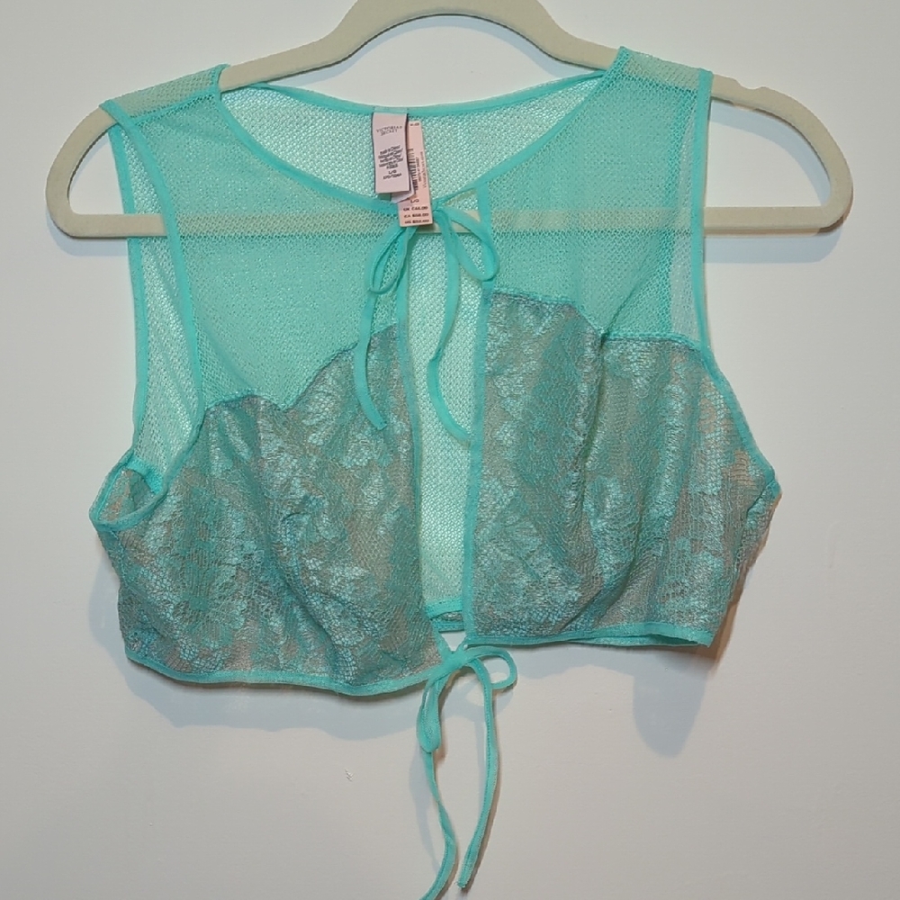 VICTORIAS SECRET NEW FRONT TIE LINGERIE TOP